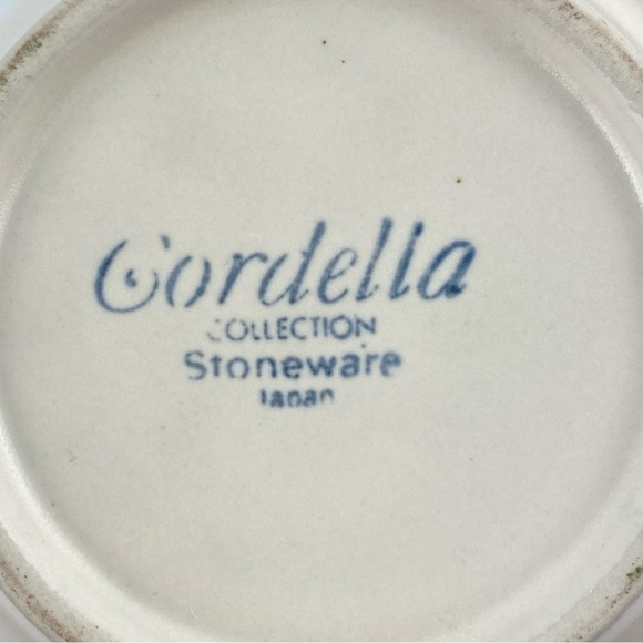 Vintage Cordella Stoneware Mugs Burnet Pattern Set of 2 - 14 ounce cups - Picture 8 of 8